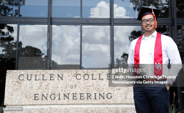 John Le, a recent mechanical engineering graduate, who accepted a job from Baker Hughes at the University of Houston Engineering Building, Friday,...
