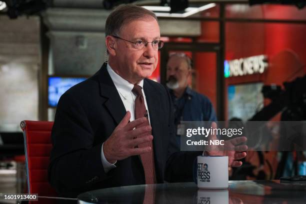 Pictured: Chuck Rosenberg, NBC News Legal Analyst; Former Senior FBI Official, appears on "Meet the Press" in Washington, D.C. Sunday, Aug. 13, 2023....