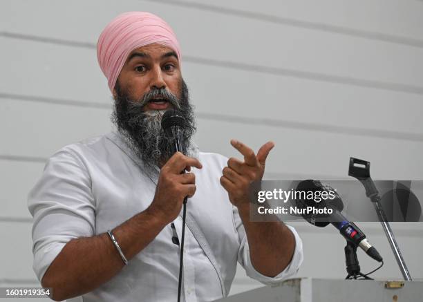 Canada's NDP Leader, Jagmeet Singh, hosts a town hall meeting on healthcare as Alberta's public health-care system grapples with cuts and the threat...