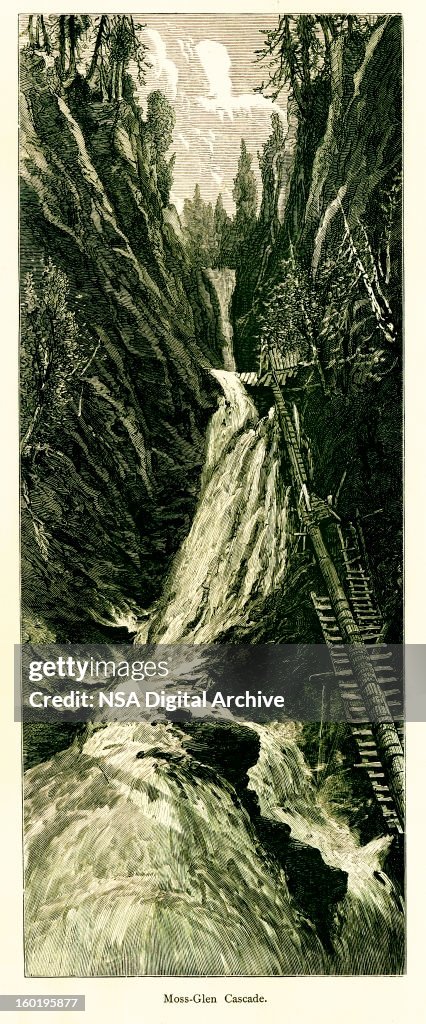 Moss Glen-Wasserfall, Granville, Vermont