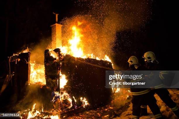 burning house - fire prevention stock pictures, royalty-free photos & images