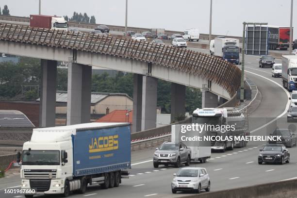 Traffic pictured at the start of a thorough renovation of the so called 'Viaduct van Vilvoorde - Viaduc de Vilvorde - Vilvoorde fly-over', Wednesday...