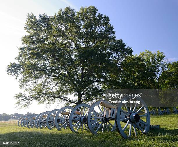 cannons in valley forge national park - valley forge stock pictures, royalty-free photos & images