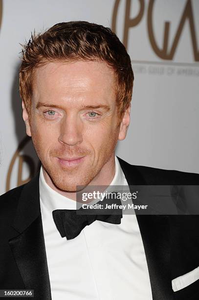 Actor Damian Lewis arrives at the 24th Annual Producers Guild Awards at The Beverly Hilton Hotel on January 26, 2013 in Beverly Hills, California.