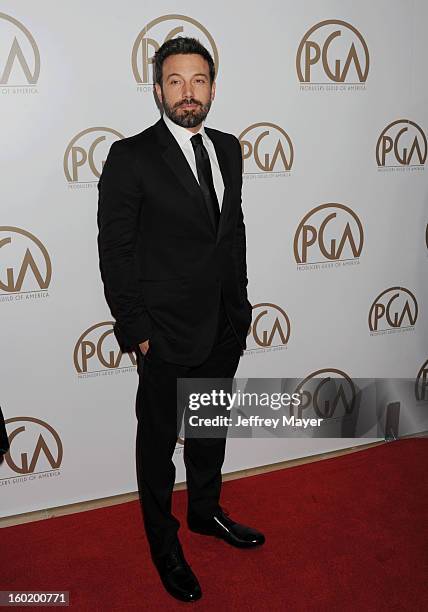 Producer/Director/Actor Ben Affleck arrives at the 24th Annual Producers Guild Awards at The Beverly Hilton Hotel on January 26, 2013 in Beverly...