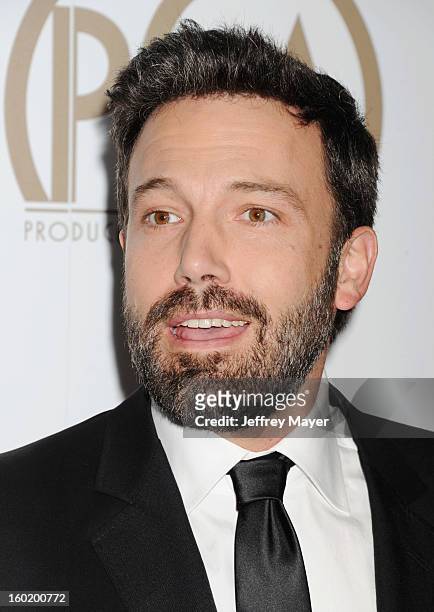 Producer/Director/Actor Ben Affleck arrives at the 24th Annual Producers Guild Awards at The Beverly Hilton Hotel on January 26, 2013 in Beverly...