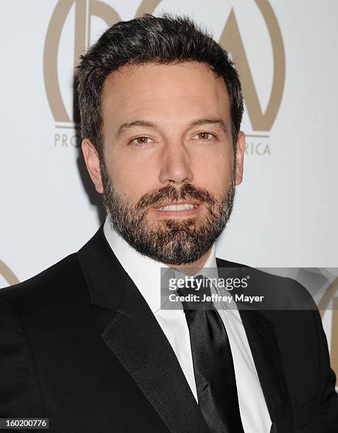 Producer/Director/Actor Ben Affleck arrives at the 24th Annual Producers Guild Awards at The Beverly Hilton Hotel on January 26, 2013 in Beverly...