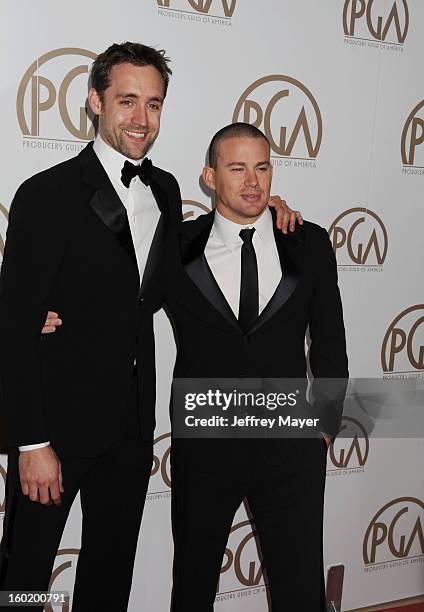 Reid Carolin and Channing Tatum arrive at the 24th Annual Producers Guild Awards at The Beverly Hilton Hotel on January 26, 2013 in Beverly Hills,...