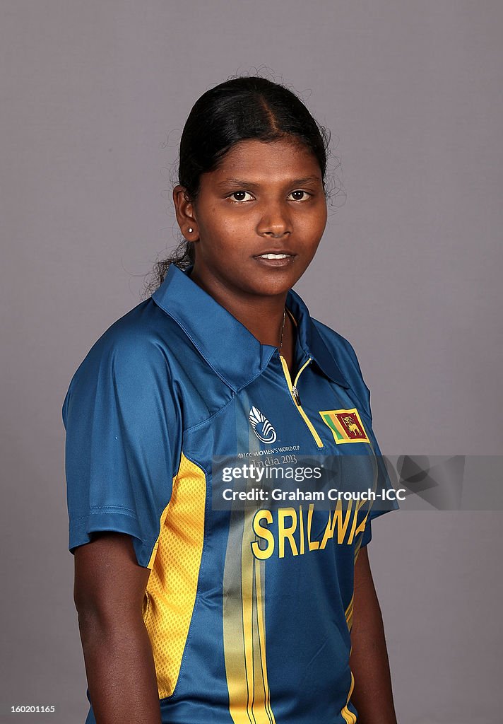 Sri Lanka Portrait Session - ICC Women's World Cup India 2013
