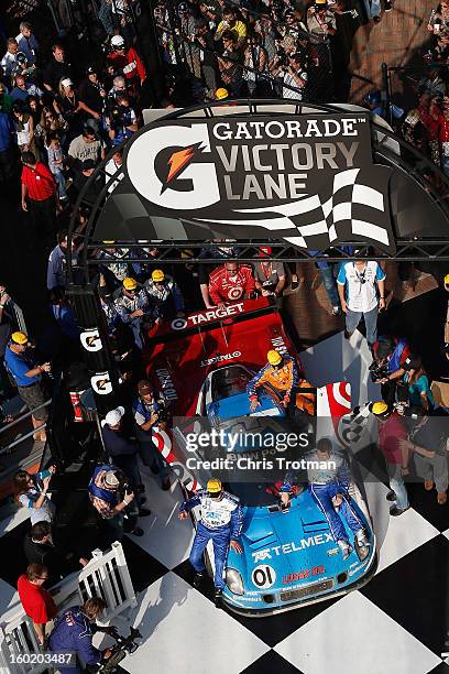 The Chip Ganassi Racing with Felix Sabates TELMEX/Target Ford BMW Riley driven by Scott Pruett, Memo Rojas, Juan Pablo Montoya and Charlie Kimball...