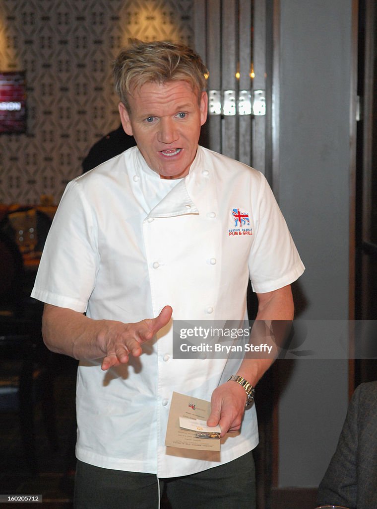 Gordon Ramsay Holds Sunday Roast To Celebrate Opening Of Two New Restaurants