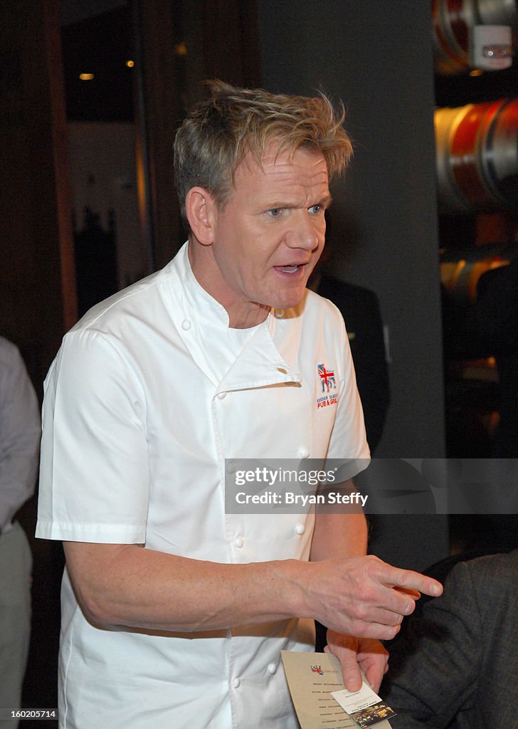 Gordon Ramsay Holds Sunday Roast To Celebrate Opening Of Two New Restaurants