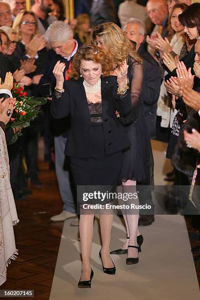 Designer Raffaella Curiel attends the Curiel Couture fashion show as part of AltaRoma AltaModa Fashion Week on January 27, 2013 in Rome, Italy.