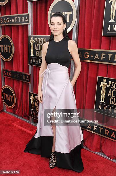 Actress Juliana Margulies attends the 19th Annual Screen Actors Guild Awards at The Shrine Auditorium on January 27, 2013 in Los Angeles, California....