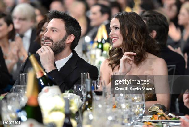 Ben Affleck and Jennifer Garner attend the 19th Annual Screen Actors Guild Awards at The Shrine Auditorium on January 27, 2013 in Los Angeles,...