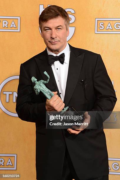 Actor Alec Baldwin attends the 19th Annual Screen Actors Guild Awards at The Shrine Auditorium on January 27, 2013 in Los Angeles, California....