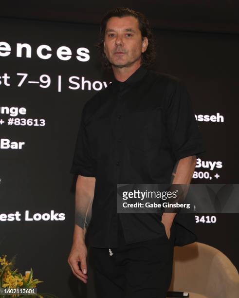 Gavin Rossdale poses during the "Beyond the Music: Gavin Rossdale's Fashion Debut" panel at Magic, Project and Sourcing at Magic Las Vegas at the Las...