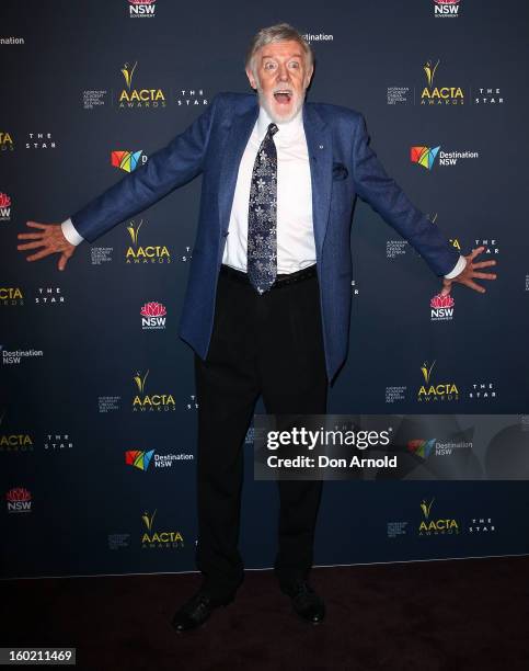 Barry Crocker poses during the 2nd Annual AACTA Awards Luncheon at The Star on January 28, 2013 in Sydney, Australia.