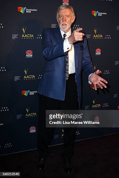 Barry Crocker attends the 2nd Annual AACTA Awards Luncheon at The Star on January 28, 2013 in Sydney, Australia.