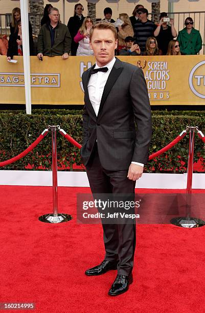 Actor Diego Klattenhoff arrives at the19th Annual Screen Actors Guild Awards held at The Shrine Auditorium on January 27, 2013 in Los Angeles,...