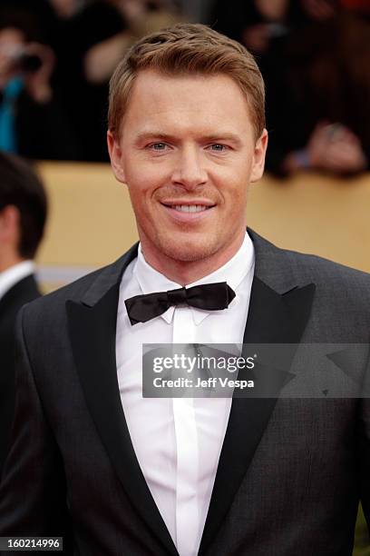 Actor Diego Klattenhoff arrives at the19th Annual Screen Actors Guild Awards held at The Shrine Auditorium on January 27, 2013 in Los Angeles,...