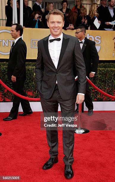 Actor Diego Klattenhoff arrives at the19th Annual Screen Actors Guild Awards held at The Shrine Auditorium on January 27, 2013 in Los Angeles,...