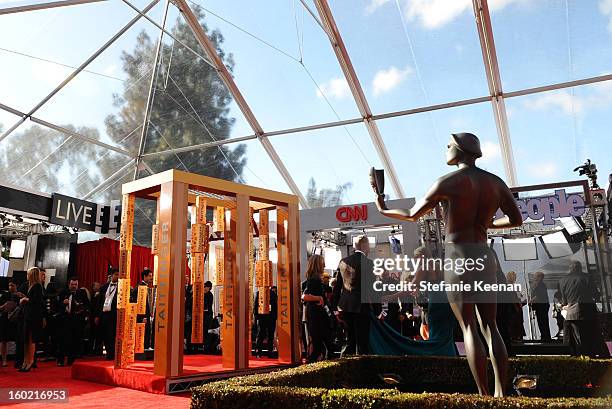 General view of the atmosphere during the 19th Annual Screen Actors Guild Awards at The Shrine Auditorium on January 27, 2013 in Los Angeles,...