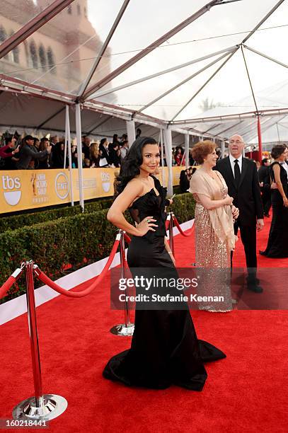 Actress Naya Rivera attends the 19th Annual Screen Actors Guild Awards at The Shrine Auditorium on January 27, 2013 in Los Angeles, California....