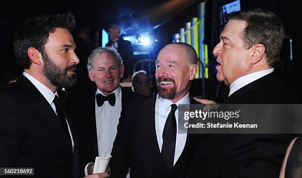 Actors Ben Affleck, Victor Garber, Bryan Cranston, John Goodman attend the 19th Annual Screen Actors Guild Awards at The Shrine Auditorium on January...