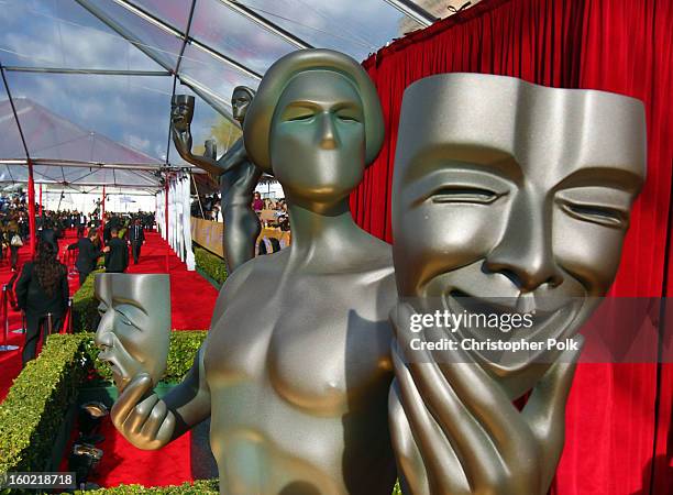 General view of the atmosphere during the 19th Annual Screen Actors Guild Awards at The Shrine Auditorium on January 27, 2013 in Los Angeles,...