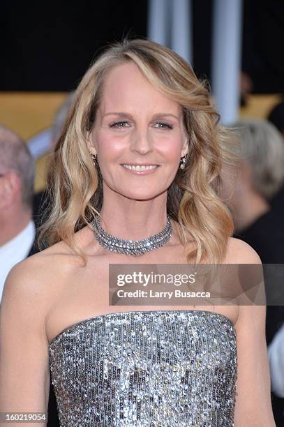 Actress Helen Hunt attends the 19th Annual Screen Actors Guild Awards at The Shrine Auditorium on January 27, 2013 in Los Angeles, California....