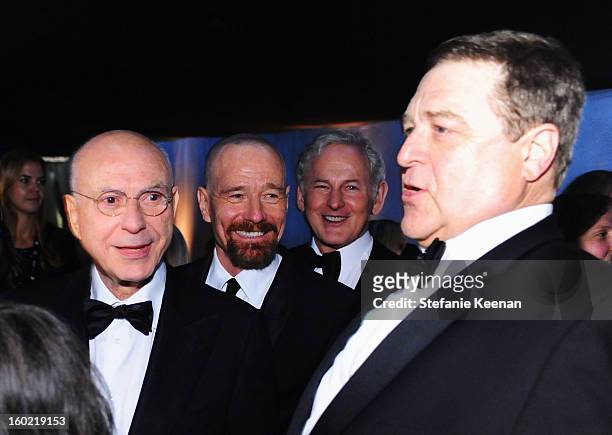 Actors Bryan Cranston, Victor Garber, and John Goodman attend the 19th Annual Screen Actors Guild Awards at The Shrine Auditorium on January 27, 2013...