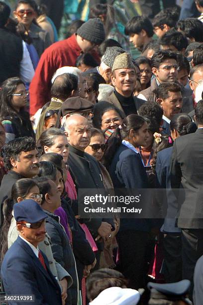 VVIPs during 64th Republic Day celebrations in New Delhi on Saturday.