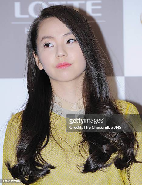 So-Hee of Wondergirls attends Sun's Wedding at lotte hotel on January 26, 2013 in Seoul, South Korea.