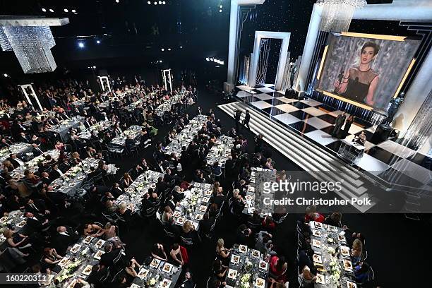 General view of the atmosphere during the 19th Annual Screen Actors Guild Awards at The Shrine Auditorium on January 27, 2013 in Los Angeles,...