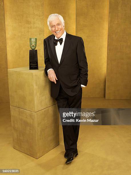 Dick Van Dyke poses during the 19th Annual Screen Actors Guild Awards at The Shrine Auditorium on January 27, 2013 in Los Angeles, California....