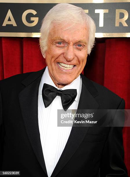 Dick Van Dyke attends the 19th Annual Screen Actors Guild Awards at The Shrine Auditorium on January 27, 2013 in Los Angeles, California....