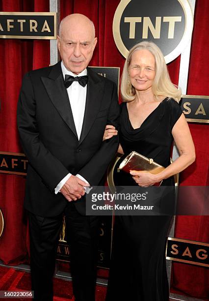 Alan Arkin attends the 19th Annual Screen Actors Guild Awards at The Shrine Auditorium on January 27, 2013 in Los Angeles, California....