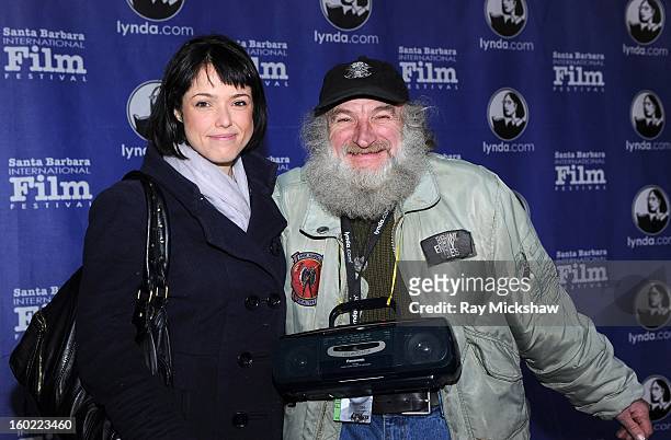 Director Mary Kerr and Radioman attend the screening of "Radioman" at the 28th Santa Barbara International Film Festival on January 27, 2013 in Santa...