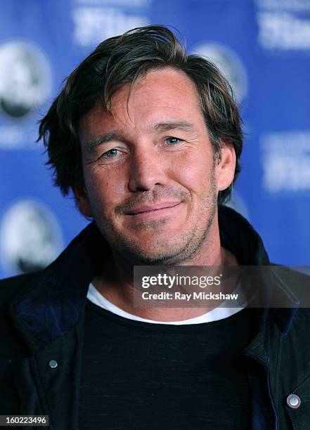 Surfer Justin McMillan attends the screening of "Storm Surfers 3D" at the 28th Santa Barbara International Film Festival on January 27, 2013 in Santa...