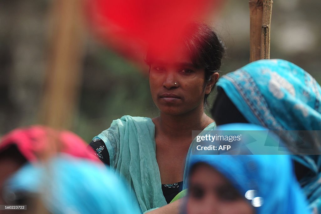 BANGLADESH-PROTEST-GARMENT