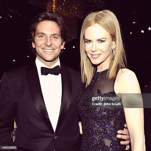 Actors Bradley Cooper and Nicole Kidman attend the 19th Annual Screen Actors Guild Awards at The Shrine Auditorium on January 27, 2013 in Los...