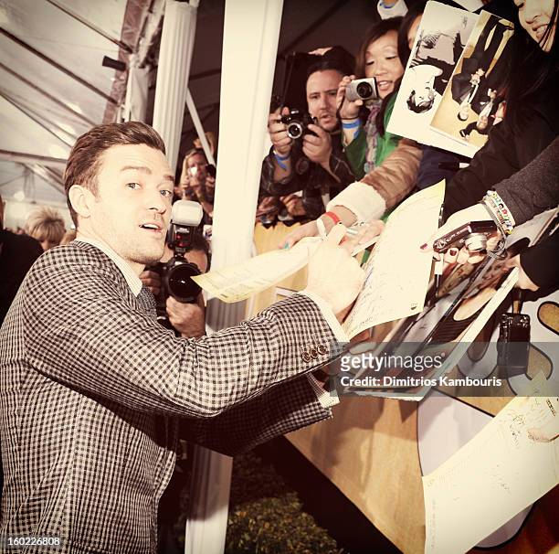 Actor/musician Justin Timberlake attends the 19th Annual Screen Actors Guild Awards at The Shrine Auditorium on January 27, 2013 in Los Angeles,...