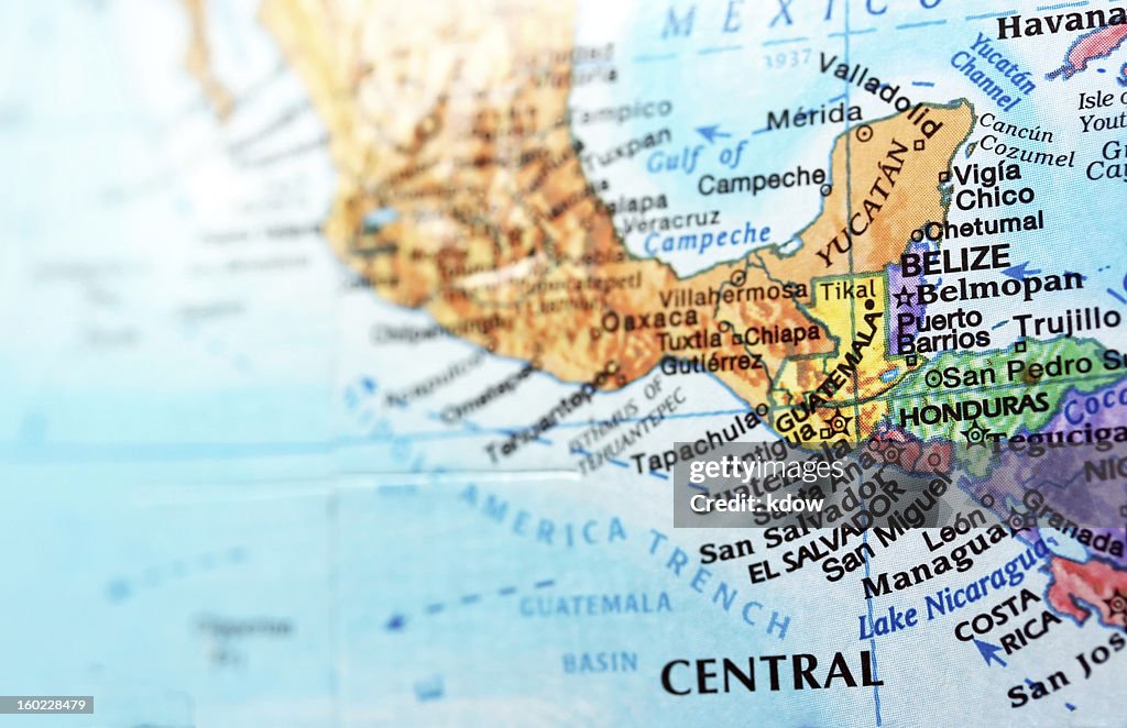 Map Image of Central America
