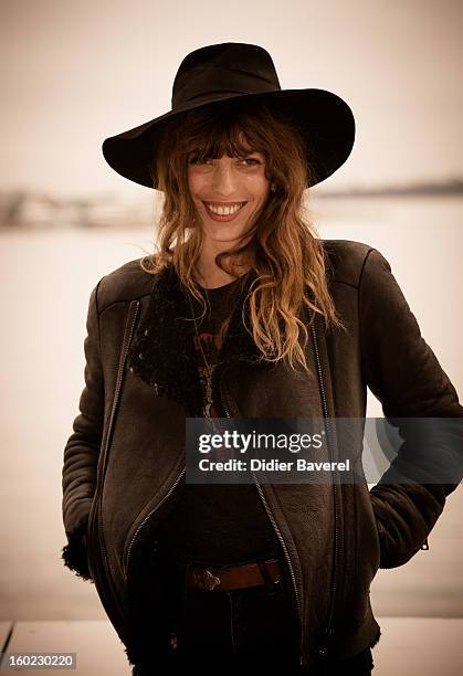 French singer and actress Lou Doillon poses during the photocall of 47th Midem at Palais des Festivals on January 28, 2013 in Cannes, France.