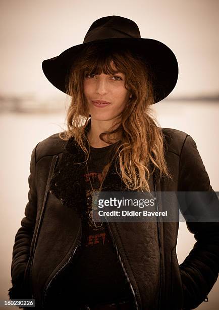 French singer and actress Lou Doillon poses during the photocall of 47th Midem at Palais des Festivals on January 28, 2013 in Cannes, France.