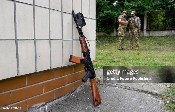 Propped Against Examples 24 Propped Rifles Stock Photos, High-Res Pictures, and Images - Getty ...