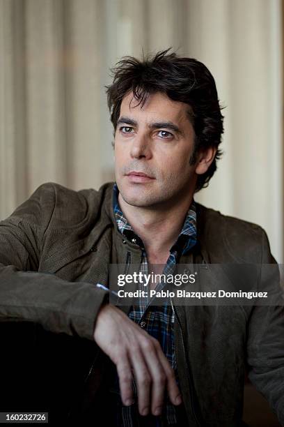 Spanish actor Eduardo Noriega poses for a portrait session at Hotel ME on January 28, 2013 in Madrid, Spain.