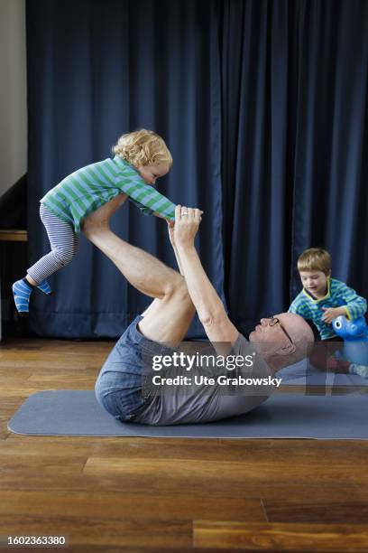 In this photo illustration family life on August 06, 2023 in Bonn, Germany.