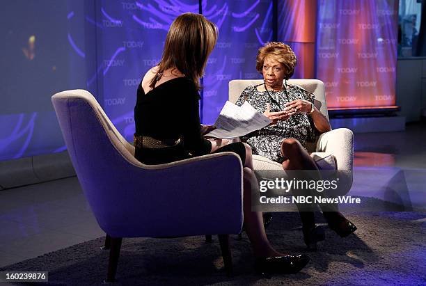 Savannah Guthrie and Cissy Houston appear on NBC News' "Today" show --